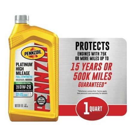 زيت بنزويل 0W20 بلاتينيوم هاي مايلج حجم 1 كوارت <br> <span class='text-color-warm'>سيتوفر قريباً</span>